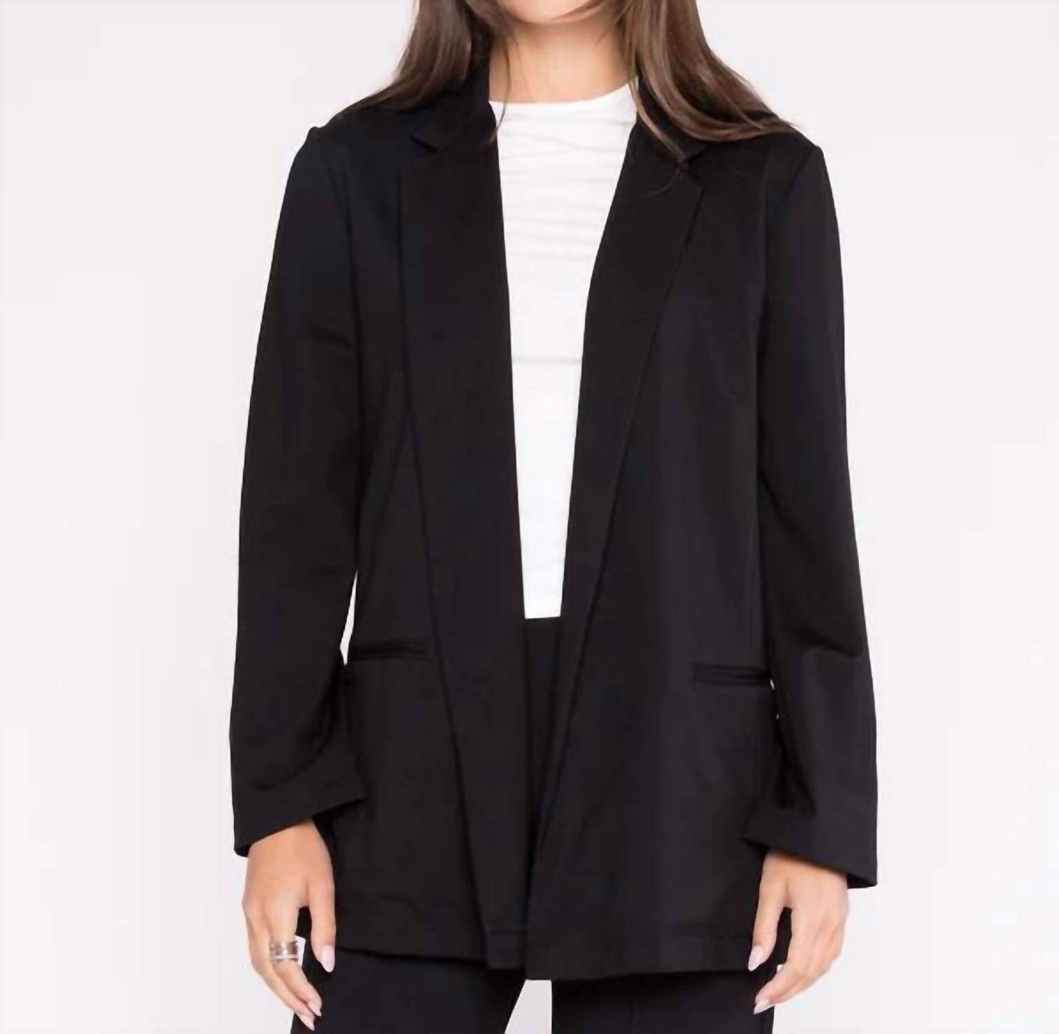 New Ripley Rader Ponte Knit Blazer In Black
